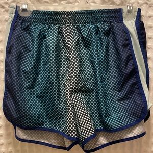 Victoria’s Secret PINK Blue Polkadot Lined Athletic Shorts